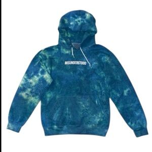 Artist Union Clothing Co Tie Dyed Pullover Hoodie Sweatshirt Cali Size Small (L)